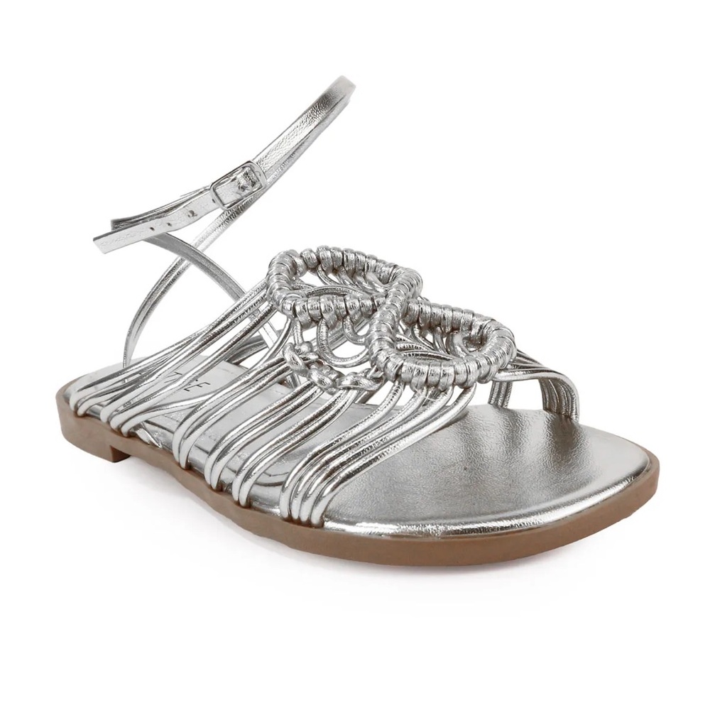 Anthro Silver Women's Sandals